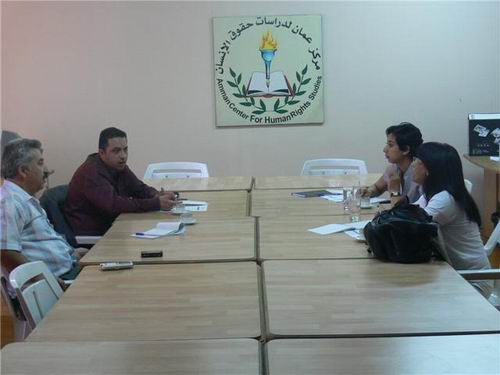 The delegation of the International Federation for Human Rights meets with the Jordanian government and private organizations