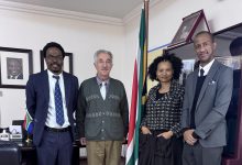 Advocate Zweli Nkosi, Dr. Nizam Assaf, Ambassador Tselane Mokuena, and Tshepo Tlhacoane